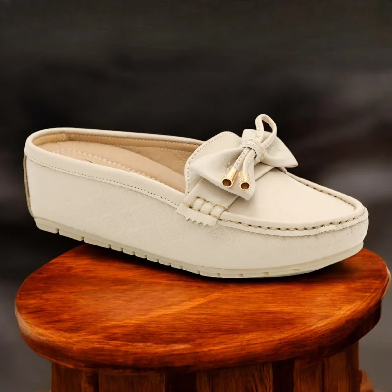 Men's slippers with a leather sole for a classic look M0500 open back