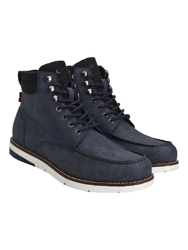 Men's casual shoes with a metallic trim Men's Blue Solid Boots
