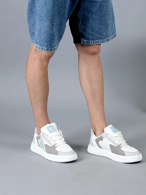 Men's casual shoes with a padded heel for comfort Men Blue Colorblocked Mid Top Breathable Lace-Up Sneaker Shoes|Memory Cushion Casual Shoes|Chunky Streetwear Fashion Sneakers Men's casual shoes with a padded heel for comfort Men Blue Colorblocked Mid Top Breathable Lace-Up Sneaker Shoes|Memory Cushion Casual Shoes|Chunky Streetwear Fashion Sneakers