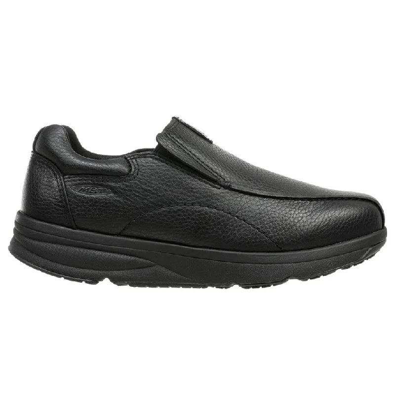 Men's casual shoes with a metallic trim MBT Tabaka Leather Men's Slip-On Shoes