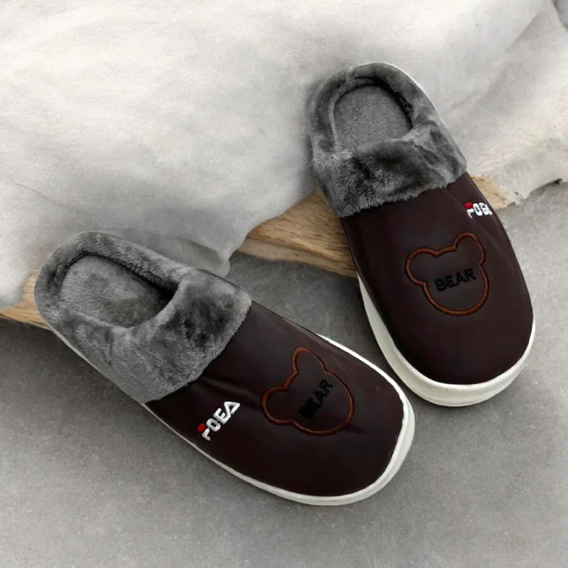 Men's slippers with a decorative pom - pom or tassel Comfy half shoes