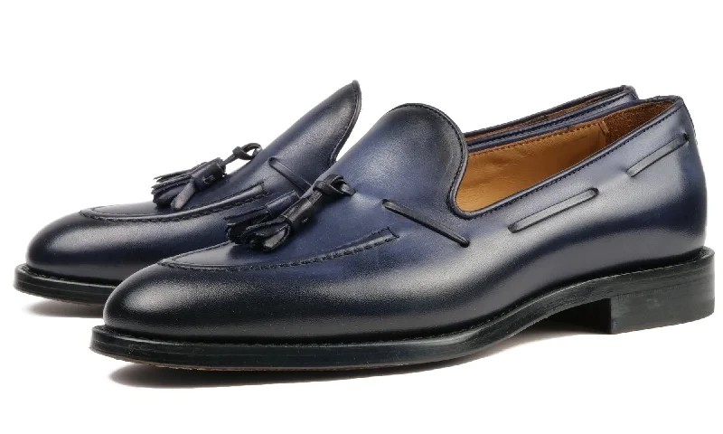 Men's loafers with a moc - toe design Men's loafers with a moc - toe design Henley Tassel Loafer Blue Men's loafers with a moc - toe design Men's loafers with a moc - toe design Henley Tassel Loafer Blue