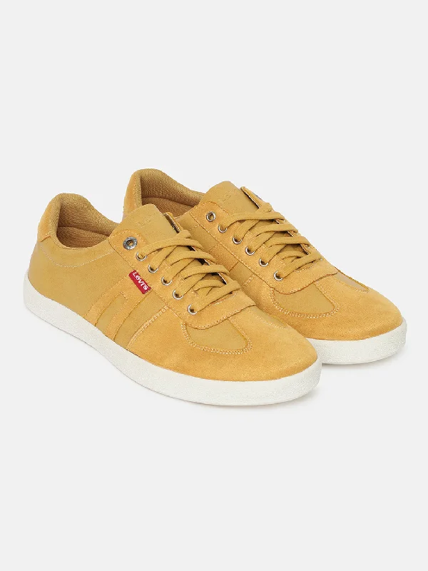 Men's casual shoes with a floral print for a unique style Men's Yellow Shoes