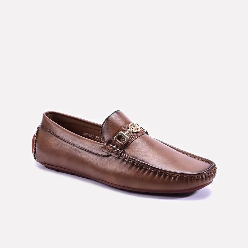 Men's loafers with a moc - toe design Men's loafers with a moc - toe design Brown Horsebit Loafers For Men 0130798 Men's loafers with a moc - toe design Men's loafers with a moc - toe design Brown Horsebit Loafers For Men 0130798