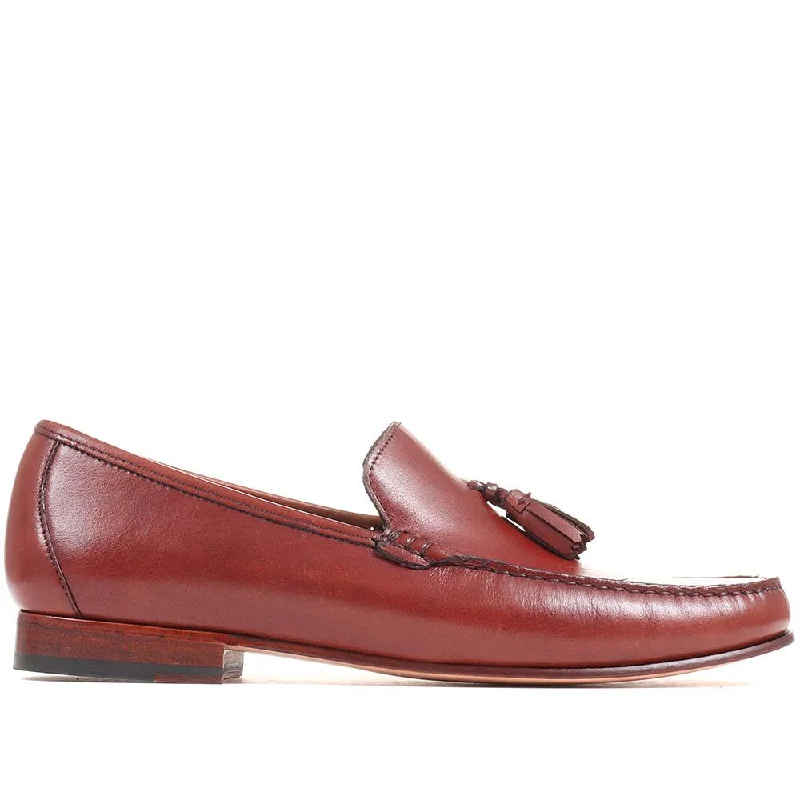 Men's casual shoes with a metallic trim Rowley Leather Tassel Loafers - ROWLEY / 323 415 Men's casual shoes with a metallic trim Rowley Leather Tassel Loafers - ROWLEY / 323 415