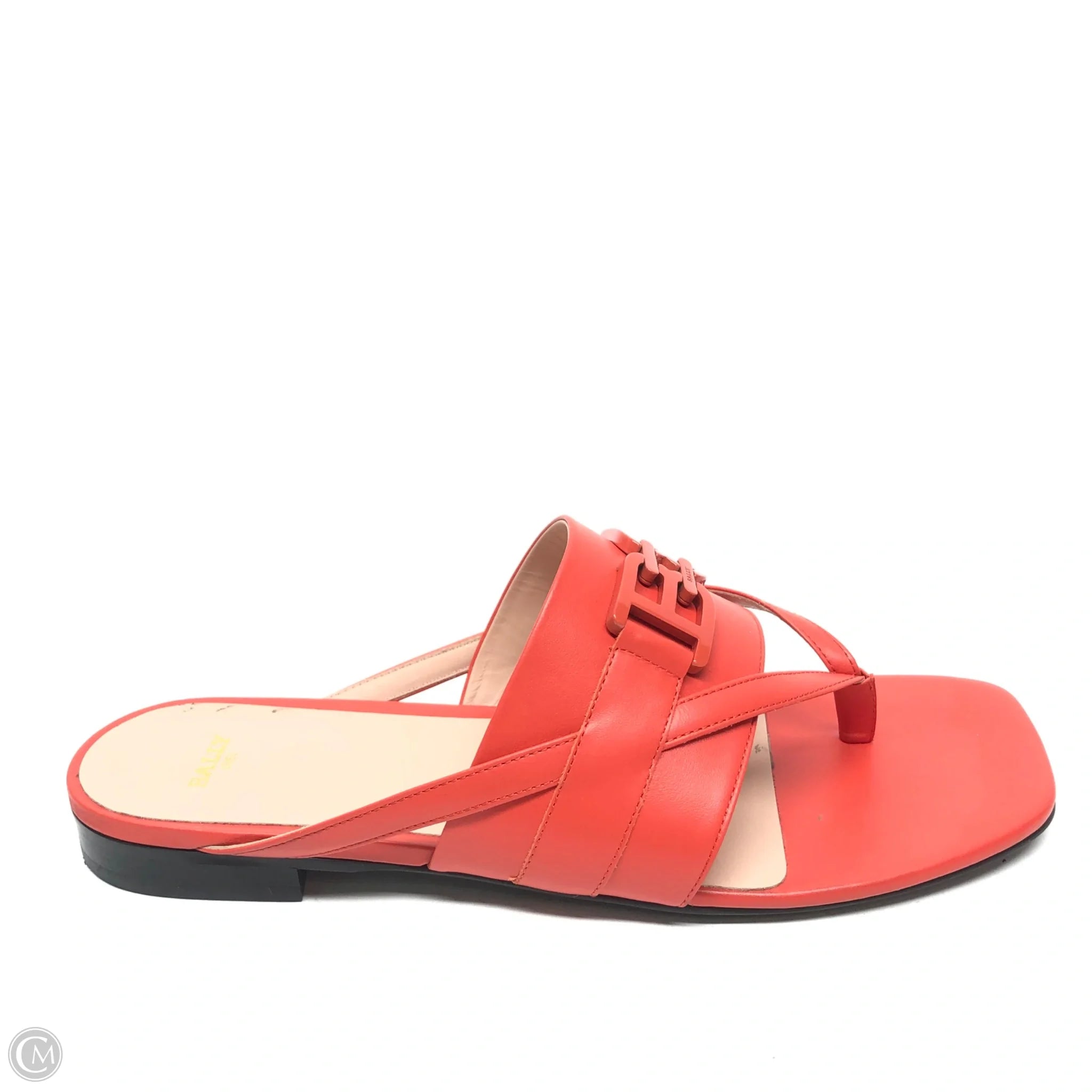 Men's sandals with a padded heel Men's sandals with a padded heel Sandals Flats By Bally In Orange, Size: 9.5 Men's sandals with a padded heel Men's sandals with a padded heel Sandals Flats By Bally In Orange, Size: 9.5