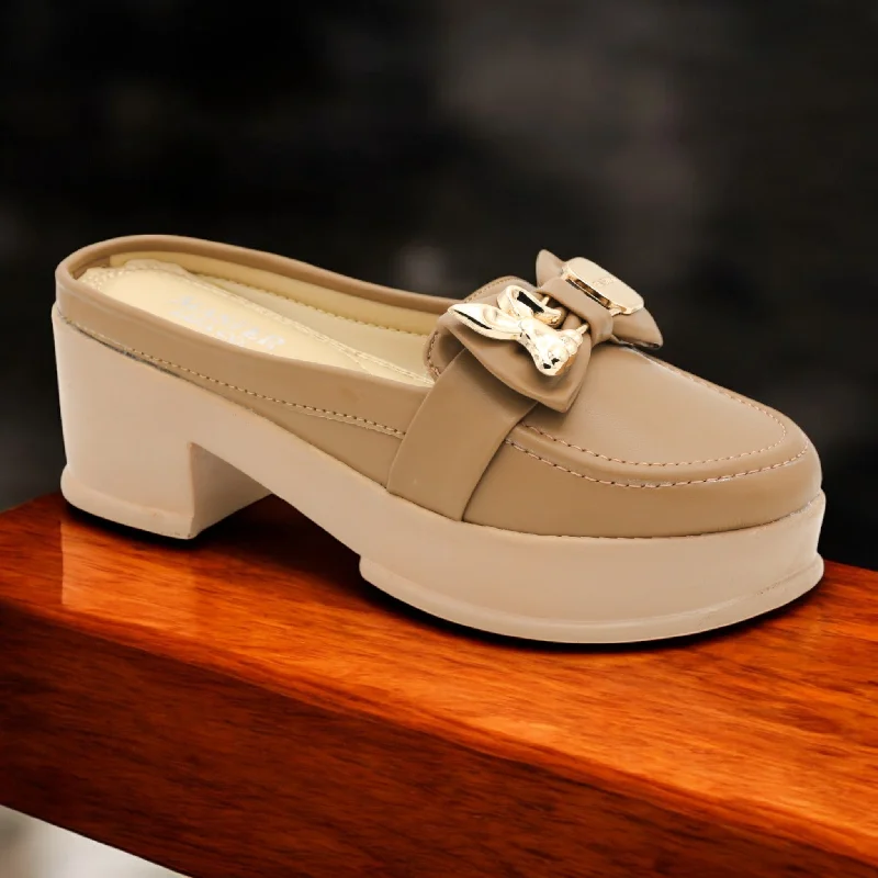 Men's slippers with a breathable fabric upper M0497 open back