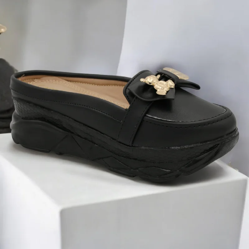 Men's slippers with a memory foam insole M0440 open back
