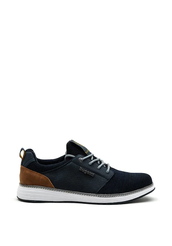 Men's casual shoes with a soft insole for cushioning Bugatti Laced Casual Shoes, Dark Blue Men's casual shoes with a soft insole for cushioning Bugatti Laced Casual Shoes, Dark Blue