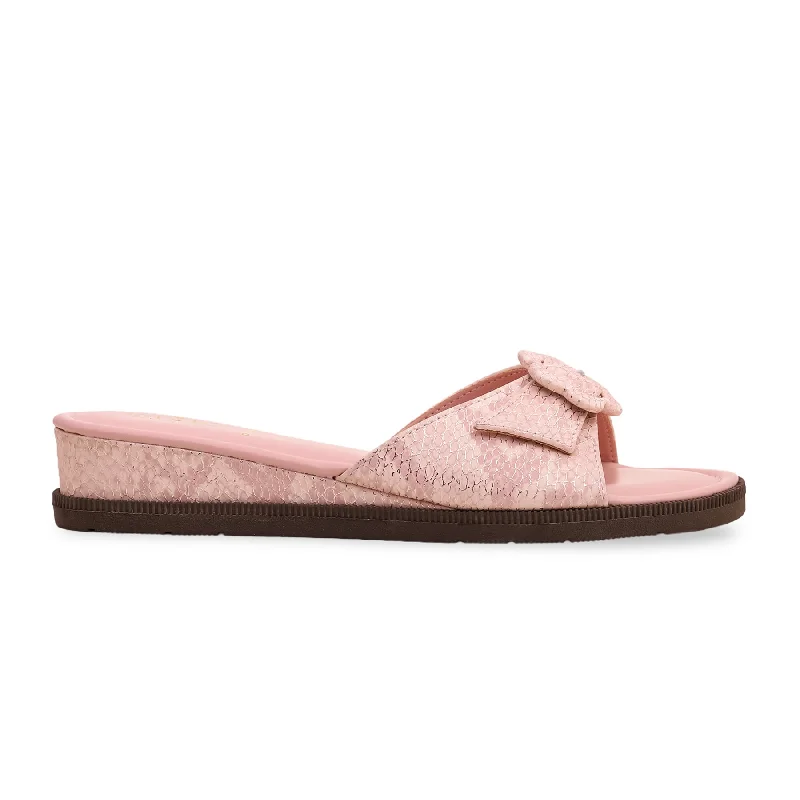 Men's slippers with a shock - absorbing midsole Pink Formal Slipper PU0097