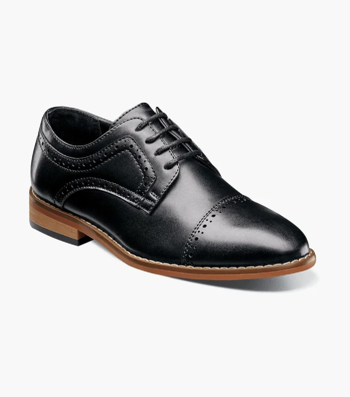 Men's formal shoes with a leather sole and heel Men's formal shoes with a leather sole and heel BOYS DICKINSON Cap Toe Oxford - Black Men's formal shoes with a leather sole and heel Men's formal shoes with a leather sole and heel BOYS DICKINSON Cap Toe Oxford - Black