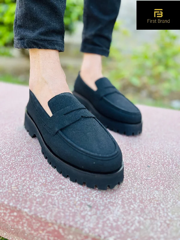 Men's casual shoes with a floral print for a unique style C015-Chunky Loffer Shoe