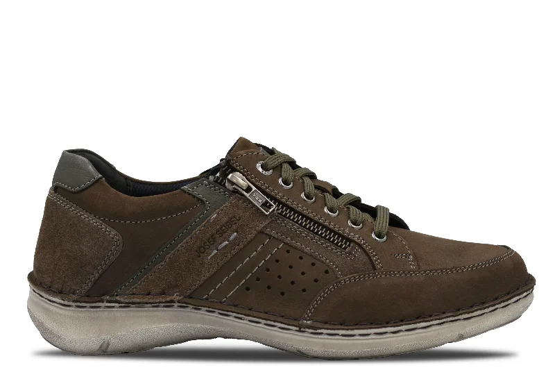 Men's casual shoes with a thick sole for added height JOSEF SEIBEL - NEW ANVERS 87