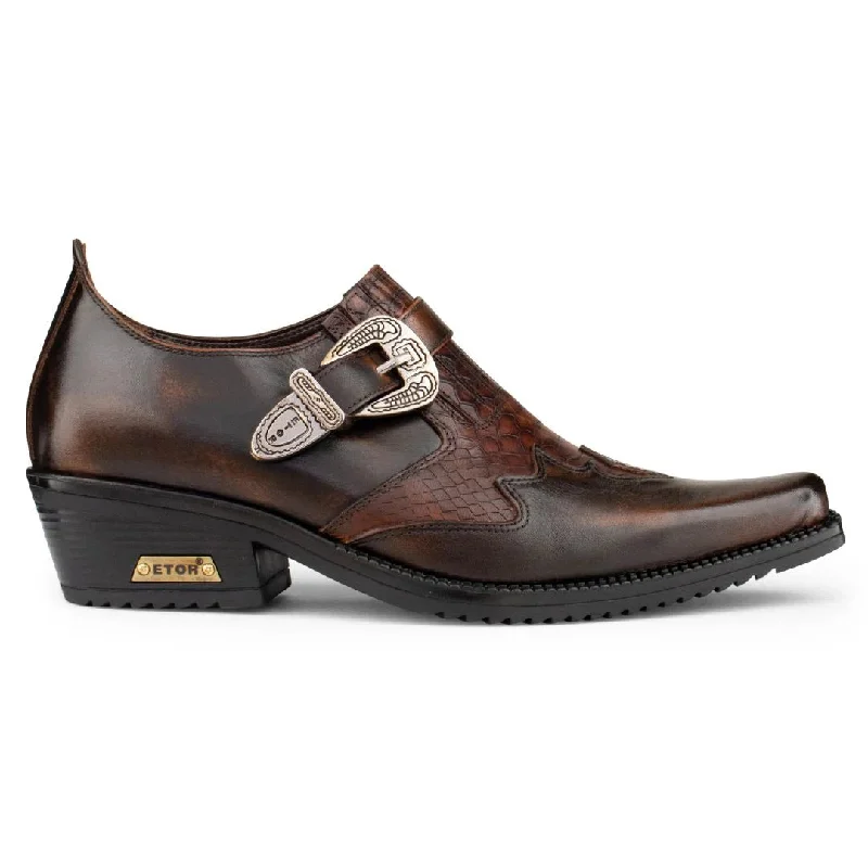 Men's formal shoes with a buckle closure Men's formal shoes with a buckle closure Real Leather Snake Western Cowboy Shoes Men's formal shoes with a buckle closure Men's formal shoes with a buckle closure Real Leather Snake Western Cowboy Shoes