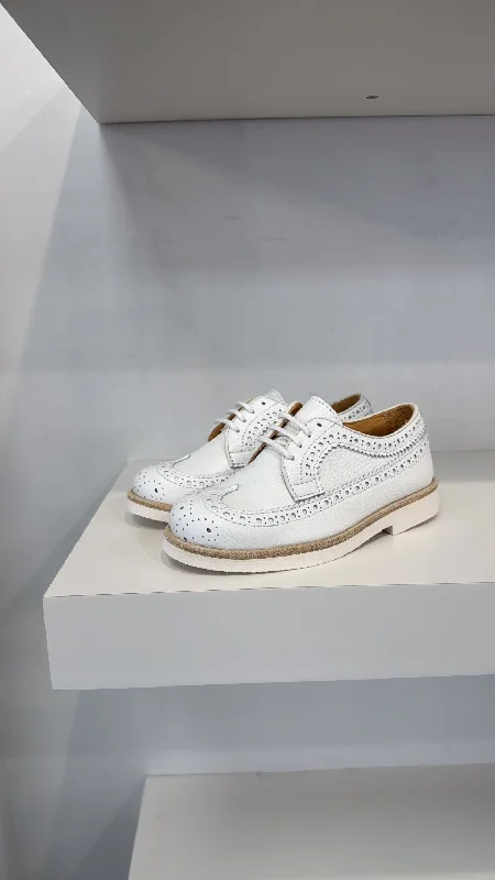 Men's formal shoes with a leather sole and heel Men's formal shoes with a leather sole and heel Rondinella White Wingtip Oxford Men's formal shoes with a leather sole and heel Men's formal shoes with a leather sole and heel Rondinella White Wingtip Oxford