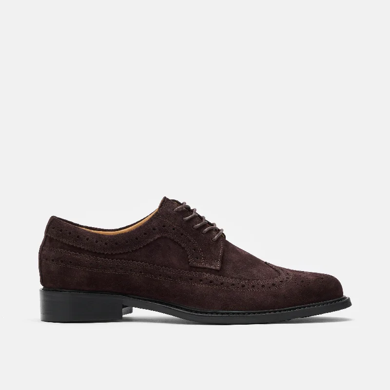Men's formal shoes with a polished shine Men's formal shoes with a polished shine Alistair Chocolate Suede Longwings Men's formal shoes with a polished shine Men's formal shoes with a polished shine Alistair Chocolate Suede Longwings