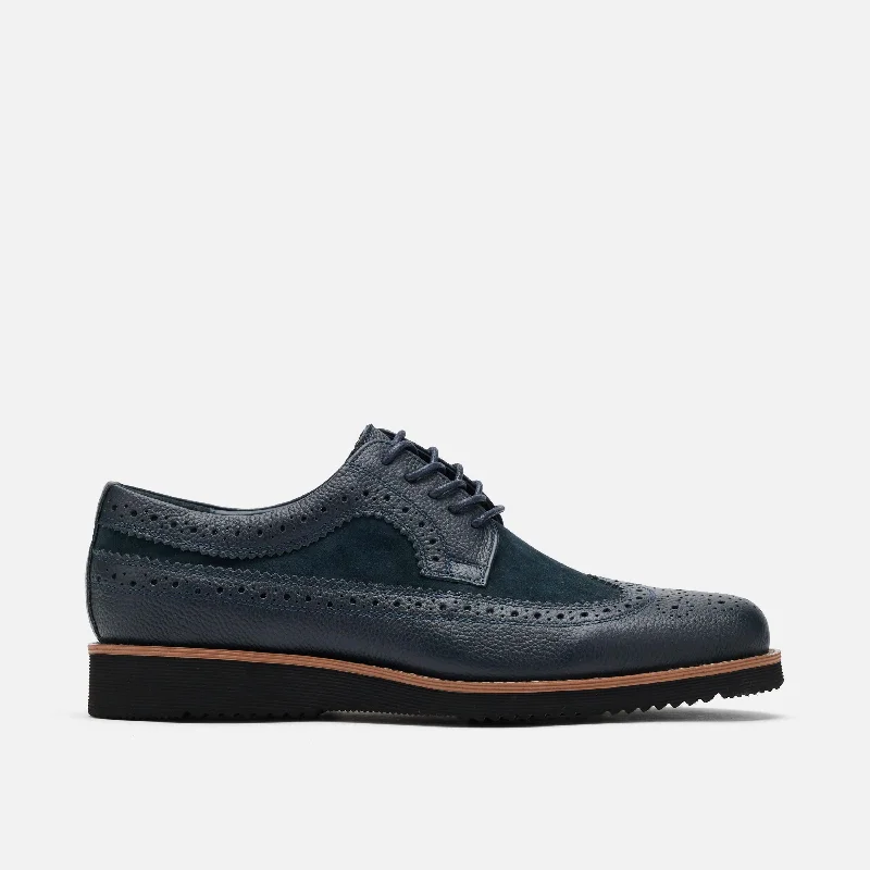 Men's formal shoes with a contrast stitching detail Men's formal shoes with a contrast stitching detail Alexander Navy Leather Longwing Sneakers Men's formal shoes with a contrast stitching detail Men's formal shoes with a contrast stitching detail Alexander Navy Leather Longwing Sneakers