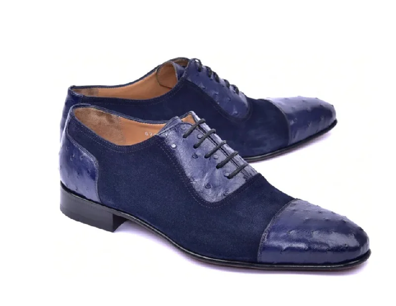 Men's formal shoes with a contrast stitching detail Men's formal shoes with a contrast stitching detail Corrente 6708 Cap-Toe lace-up Oxford - Navy Men's formal shoes with a contrast stitching detail Men's formal shoes with a contrast stitching detail Corrente 6708 Cap-Toe lace-up Oxford - Navy
