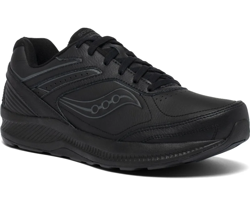 Men's casual shoes with a metallic trim Saucony men's Echelon Walker 3 Medium, and Wide (S40200-2, S40201-2) black Men's casual shoes with a metallic trim Saucony men's Echelon Walker 3 Medium, and Wide (S40200-2, S40201-2) black