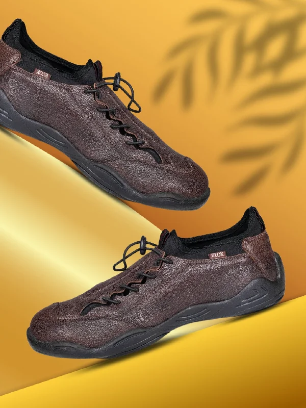 Men's casual shoes with a low - profile design Ezok Leather Casual Shoes For Men
