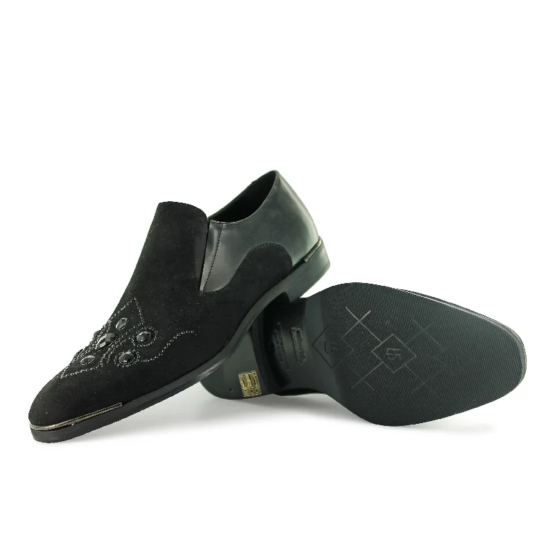 Men's formal shoes with a rubber heel cap for durability RU12950 - Black Aces