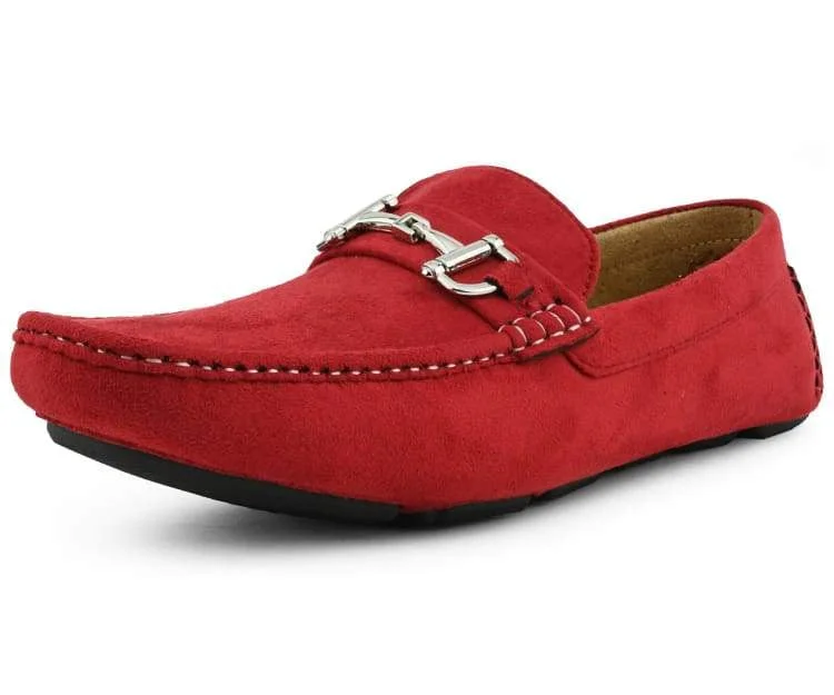 Men's casual shoes with a metallic trim Walken Red