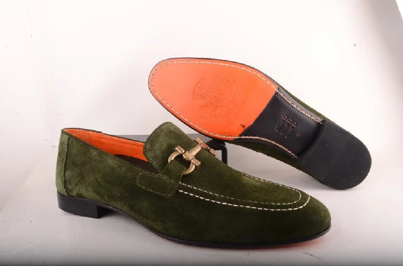 Men's formal shoes with a buckle closure Men's formal shoes with a buckle closure Sigotto Uomo Green Suede Slip on Shoes Men's formal shoes with a buckle closure Men's formal shoes with a buckle closure Sigotto Uomo Green Suede Slip on Shoes