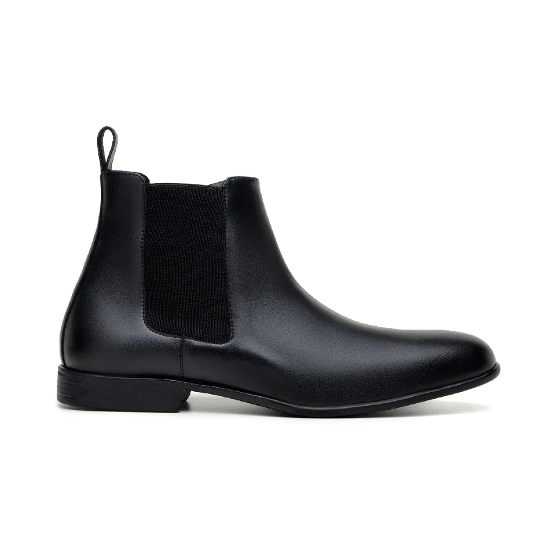 Men's formal shoes with a padded insole for comfort Men's formal shoes with a padded insole for comfort 'Harry' men's vegan chelsea by Zette Shoes - black Men's formal shoes with a padded insole for comfort Men's formal shoes with a padded insole for comfort 'Harry' men's vegan chelsea by Zette Shoes - black