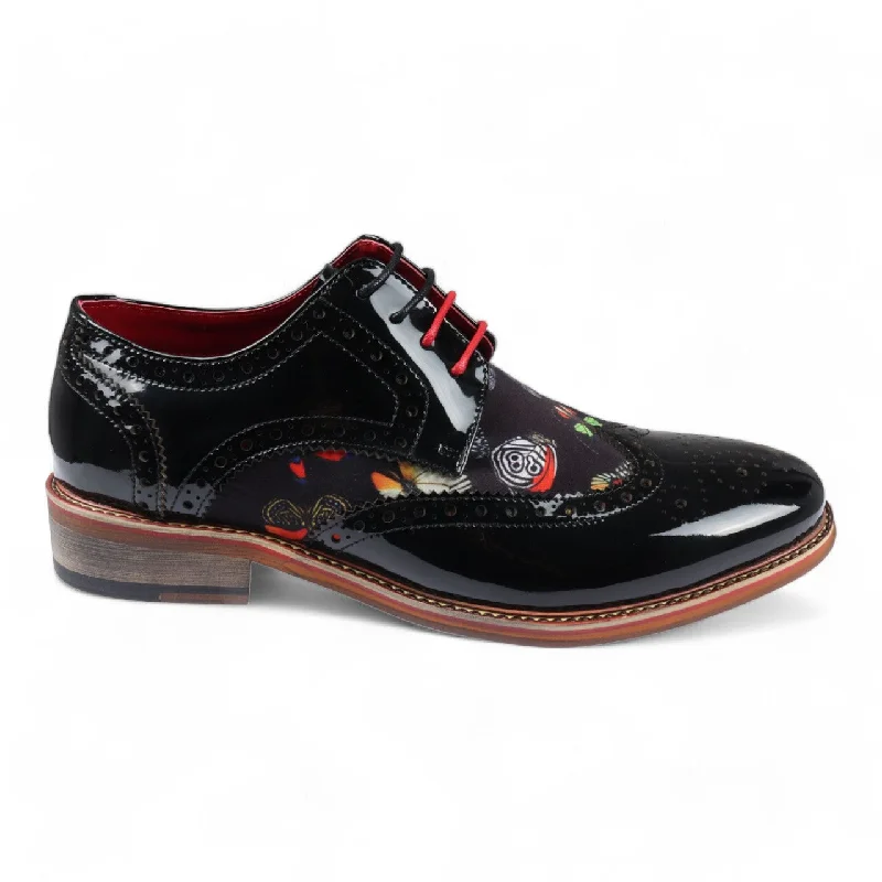 Men's formal shoes with a buckle closure Men's formal shoes with a buckle closure Justin Reess Men's Butterfly Print Patent Leather Shoes - Julius Men's formal shoes with a buckle closure Men's formal shoes with a buckle closure Justin Reess Men's Butterfly Print Patent Leather Shoes - Julius