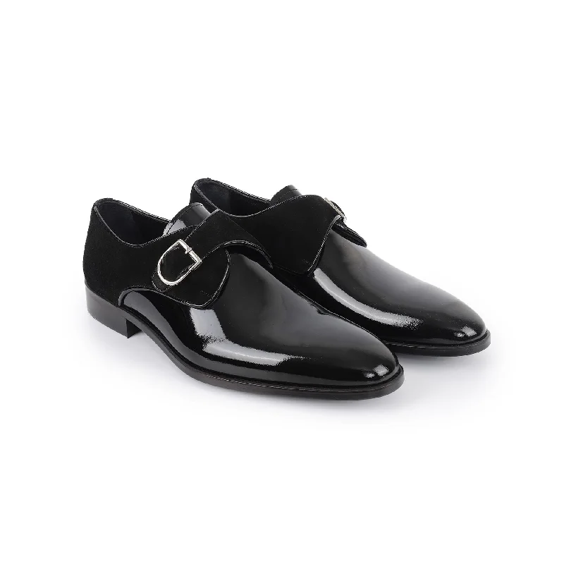 Men's formal shoes with a contrast stitching detail Men's formal shoes with a contrast stitching detail Alpine Patent Leather Single Monk Dress Shoes Men's formal shoes with a contrast stitching detail Men's formal shoes with a contrast stitching detail Alpine Patent Leather Single Monk Dress Shoes