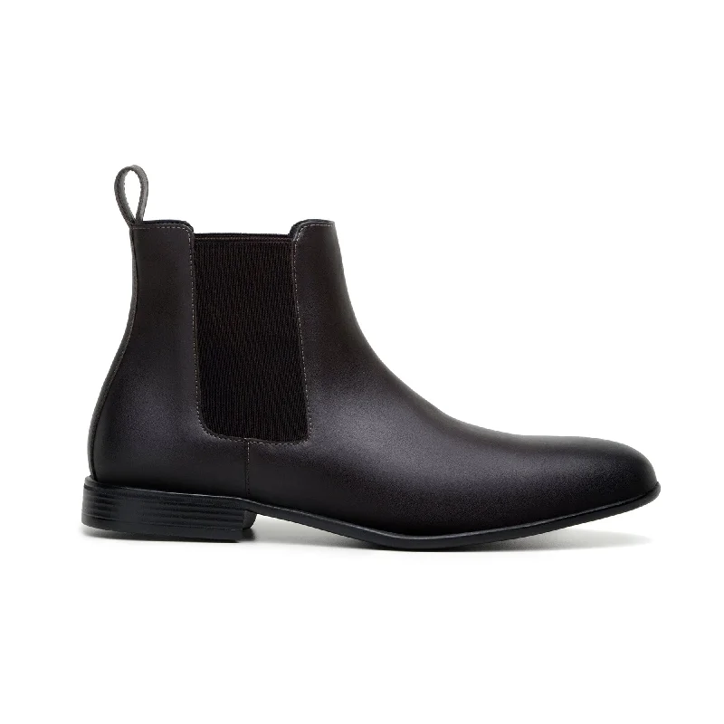 Men's formal shoes with a polished shine Men's formal shoes with a polished shine 'Harry' men's vegan chelsea by Zette Shoes - espresso Men's formal shoes with a polished shine Men's formal shoes with a polished shine 'Harry' men's vegan chelsea by Zette Shoes - espresso