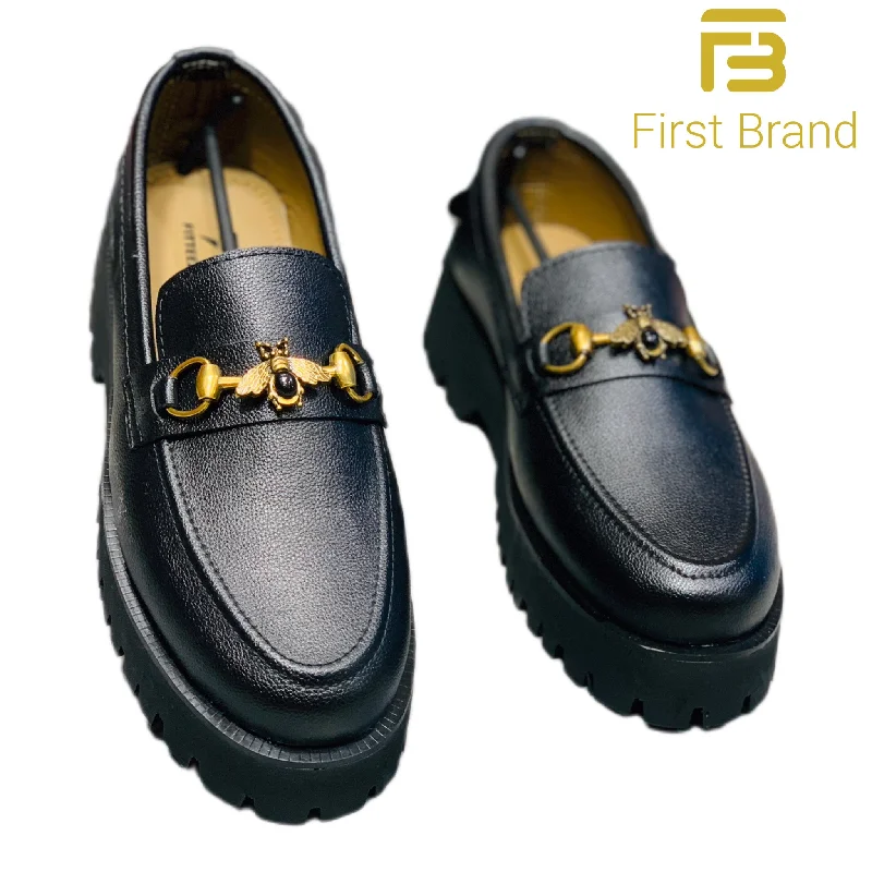 Men's casual shoes with a thick sole for added height C011-Gucci BL