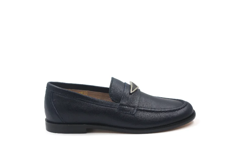 Men's formal shoes with a leather sole and heel Men's formal shoes with a leather sole and heel Gravitas Navy Loafer With Accent Men's formal shoes with a leather sole and heel Men's formal shoes with a leather sole and heel Gravitas Navy Loafer With Accent
