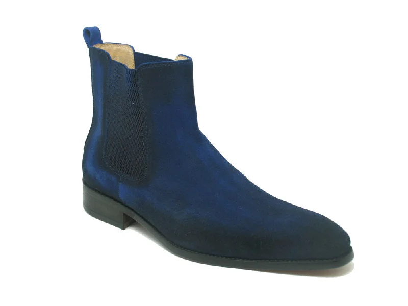 Men's formal shoes with a rubber heel cap for durability Men's formal shoes with a rubber heel cap for durability Leather Suede Chelsea High Boots KB478-108S - Denim Men's formal shoes with a rubber heel cap for durability Men's formal shoes with a rubber heel cap for durability Leather Suede Chelsea High Boots KB478-108S - Denim