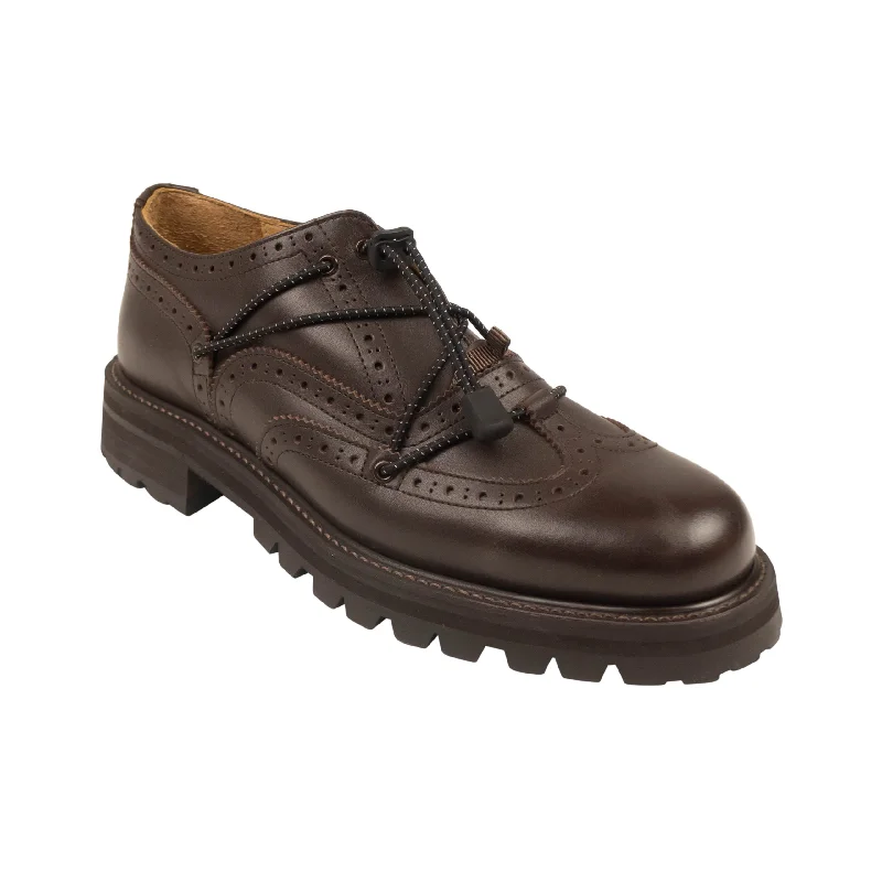 Men's leather formal Oxford shoes with a cap toe Men's leather formal Oxford shoes with a cap toe HENDER SCHEME Dark Brown Leather Code Tip Shoes Men's leather formal Oxford shoes with a cap toe Men's leather formal Oxford shoes with a cap toe HENDER SCHEME Dark Brown Leather Code Tip Shoes