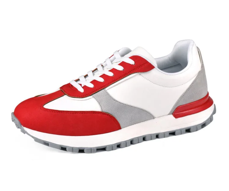 Men's casual shoes with a floral print for a unique style Gallium Red