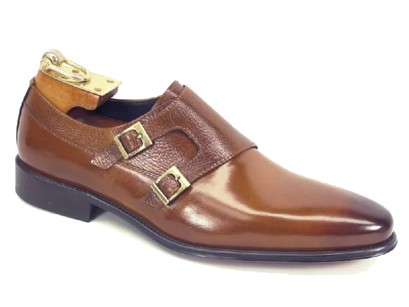Men's formal shoes with a padded insole for comfort Men's formal shoes with a padded insole for comfort Carrucci Double Monkstraps KS099-3003 - Cognac Men's formal shoes with a padded insole for comfort Men's formal shoes with a padded insole for comfort Carrucci Double Monkstraps KS099-3003 - Cognac
