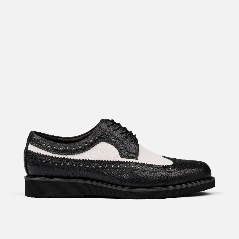 Men's formal shoes with a leather sole and heel Men's formal shoes with a leather sole and heel Alexander Black/White Leather Longwing Sneakers Men's formal shoes with a leather sole and heel Men's formal shoes with a leather sole and heel Alexander Black/White Leather Longwing Sneakers