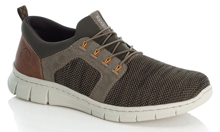 Men's casual shoes with a thick sole for added height Rieker B7796-54