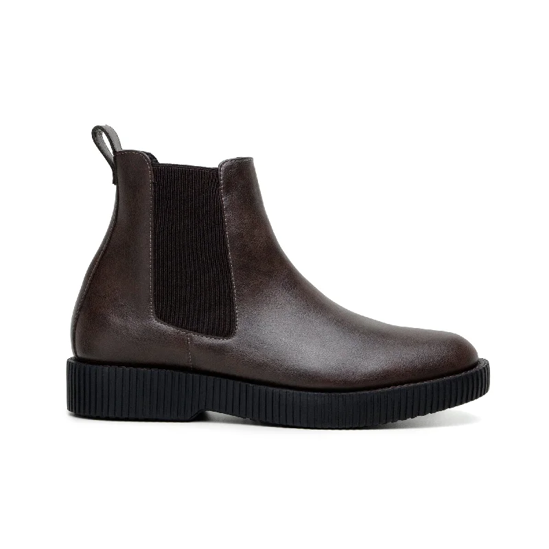 Men's formal shoes with a double monk strap Men's formal shoes with a double monk strap 'Rafael' men's creeper sole chelsea boot in vegan leather by Zette Shoes - espresso Men's formal shoes with a double monk strap Men's formal shoes with a double monk strap 'Rafael' men's creeper sole chelsea boot in vegan leather by Zette Shoes - espresso