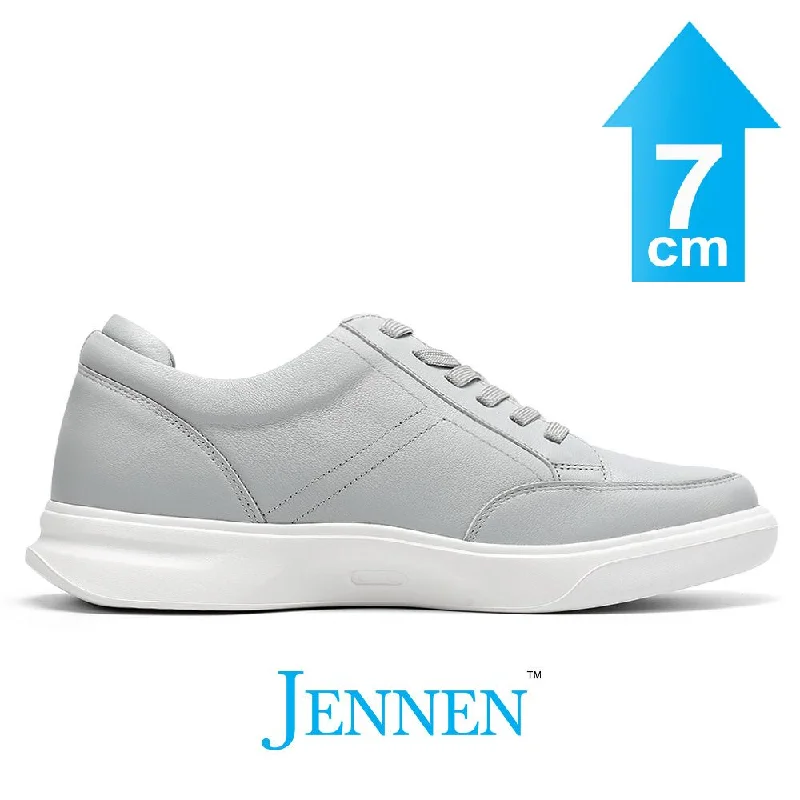 Men's casual shoes with a low - profile design Mr. Federer 7cm | 2.8 inches Light Grey Elevated Kicks for Everyday Style Men's casual shoes with a low - profile design Mr. Federer 7cm | 2.8 inches Light Grey Elevated Kicks for Everyday Style