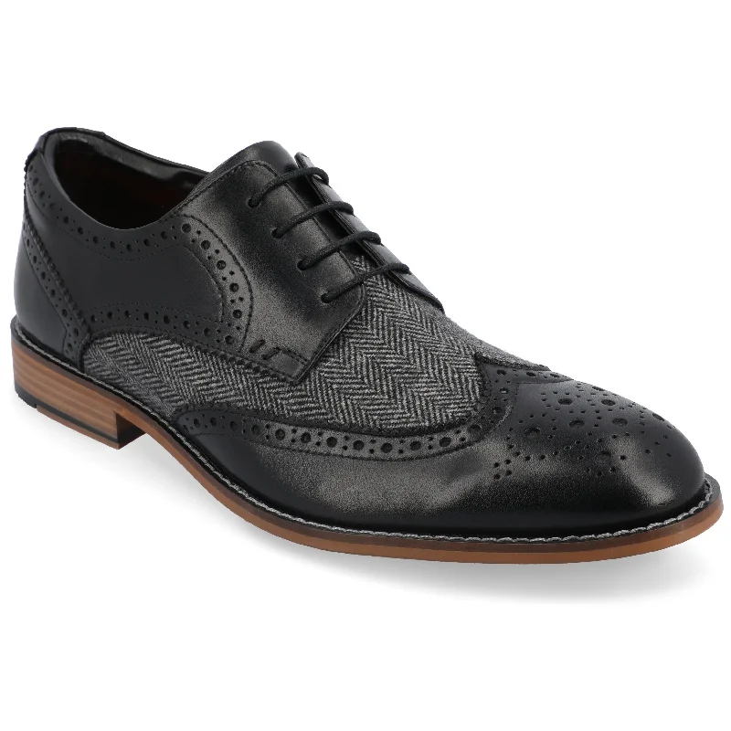 Men's formal shoes with a leather sole and heel Men's formal shoes with a leather sole and heel Thomas & Vine Filmore Wingtip Derby Men's formal shoes with a leather sole and heel Men's formal shoes with a leather sole and heel Thomas & Vine Filmore Wingtip Derby