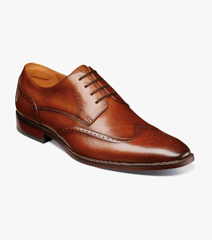 Men's formal shoes with a buckle closure Men's formal shoes with a buckle closure SORRENTO Wingtip Oxford - Cognac Men's formal shoes with a buckle closure Men's formal shoes with a buckle closure SORRENTO Wingtip Oxford - Cognac