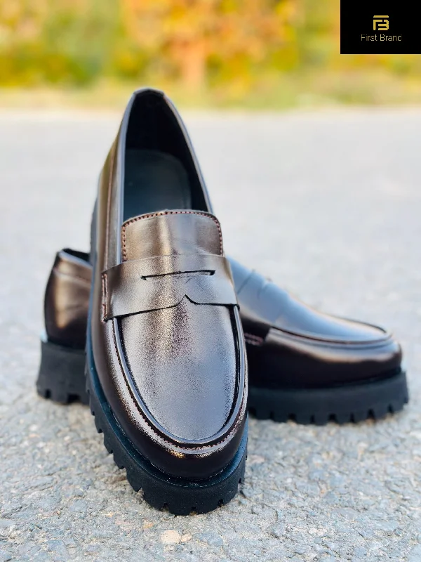Men's casual shoes with a padded heel for comfort C006-Chunky Shoe