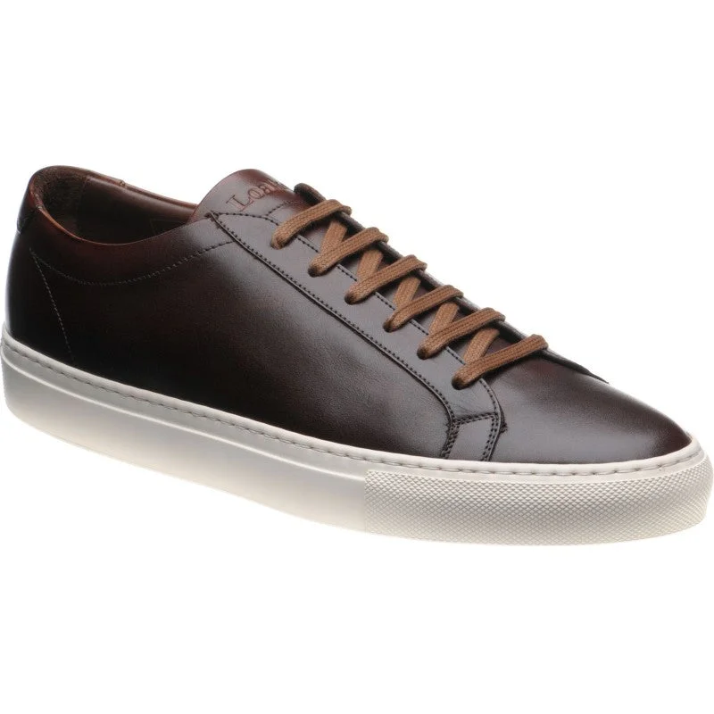Men's casual shoes with a soft insole for cushioning LOAKE Sprint - Leather Sneakers - Dark Brown Men's casual shoes with a soft insole for cushioning LOAKE Sprint - Leather Sneakers - Dark Brown