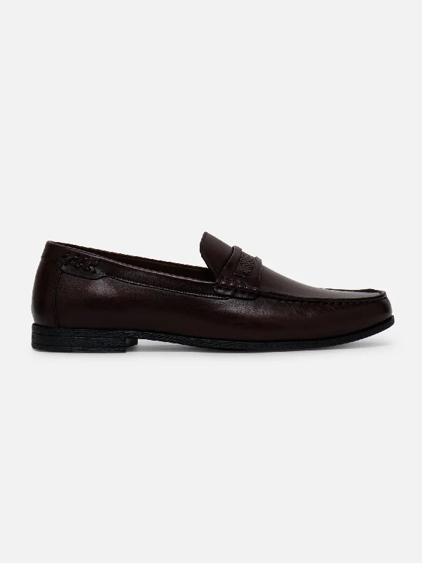 Men's casual shoes with a logo patch on the tongue Ezok Casual Mocassins For Men