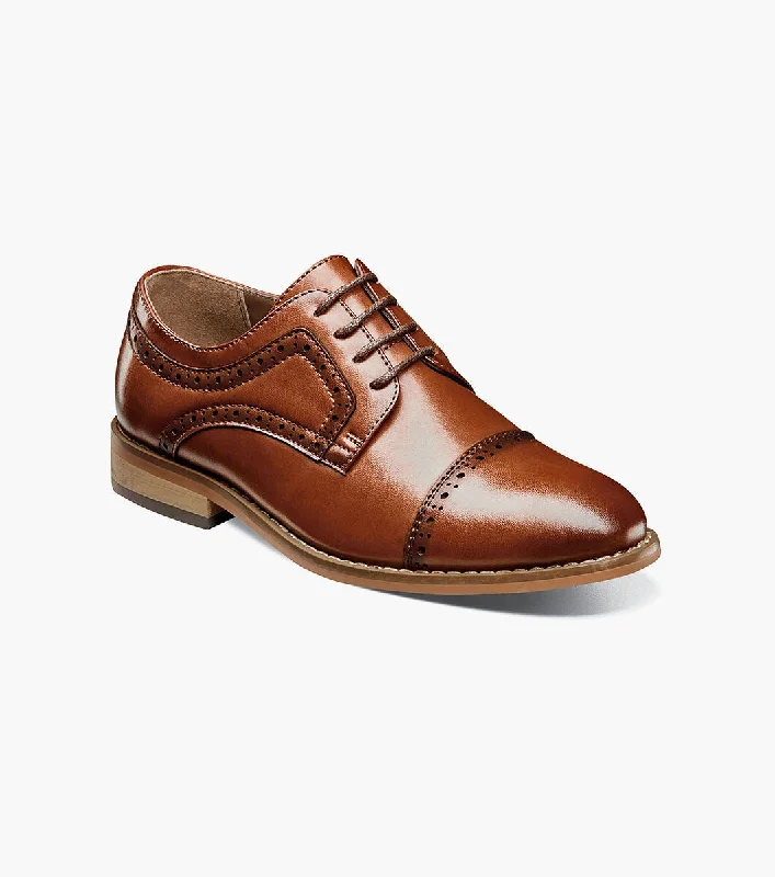 Men's formal shoes with a polished shine Men's formal shoes with a polished shine BOYS DICKINSON Cap Toe Oxford - Cognac Men's formal shoes with a polished shine Men's formal shoes with a polished shine BOYS DICKINSON Cap Toe Oxford - Cognac