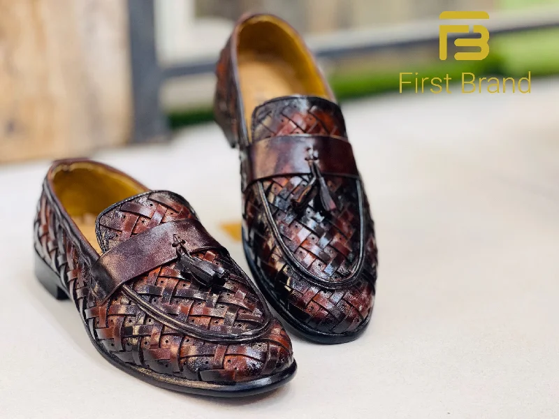 Men's casual shoes with a sporty look and feel C025-Two Tone Nitting