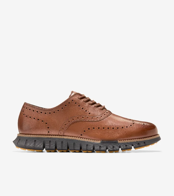 Men's formal shoes with a rubber heel cap for durability Men's ZERØGRAND Remastered Wingtip Oxford Men's formal shoes with a rubber heel cap for durability Men's ZERØGRAND Remastered Wingtip Oxford