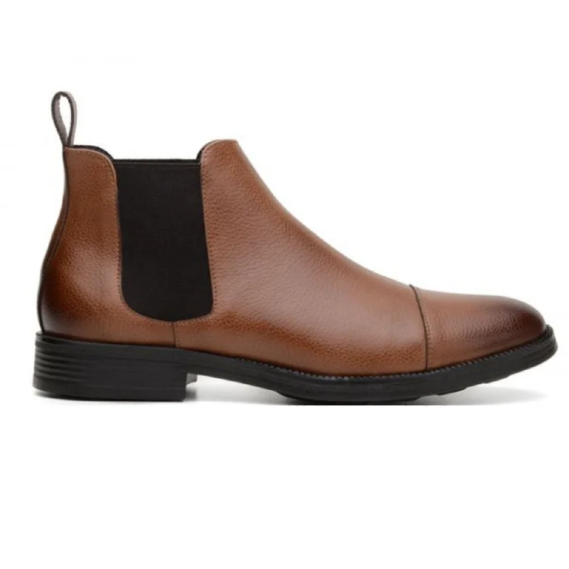 Men's formal shoes with a double monk strap Men's formal shoes with a double monk strap 'Terni' classic vegan leather Chelsea boot by Vincente Verde - cognac Men's formal shoes with a double monk strap Men's formal shoes with a double monk strap 'Terni' classic vegan leather Chelsea boot by Vincente Verde - cognac